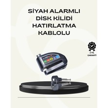 İsmiyle Al Çift Modlu 110DB Alarmlı Disk Kilidi Suya Dayanıklı