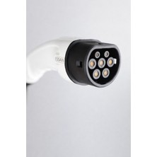 Essan 22KW Tip 2 Beyaz Soketli 8m Çift Taraflı Elektrikli Araç Şarj Kablosu