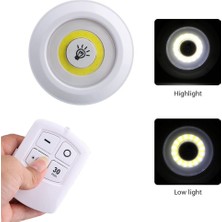 İsmiyle Al Uzaktan Kumandalı Yapışkanlı 3’lü LED Spot Lamba