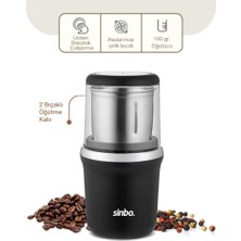 İsmiyle Al Krom Kenar Kahve - Baharat Öğütücü Çelik Bıçak - Ö.HAZNESİ=100GR 200W Bas Çalıştır Kapak