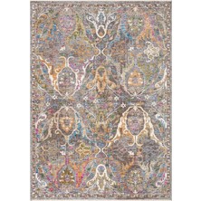 Eko Halı Sofia Sof 02 Multy Uşak Motifli Renkli Makine Halısı