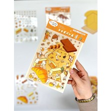 Kağıt Gemi Dıy Sevimli Tavşan Fırını Tasarlama 2yaprak 94ADET 3D Diorama Izometrik Sticker Seti/etiket/çıkartma