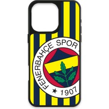 iPhone 16 Pro Max Uyumlu Fenerbahçe Çubuklu Büyük Arma Cam Lisanslı Telefon Kılıfı