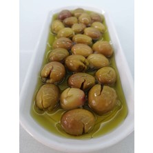 Doğal Edremit Taş Kırma Yeşil Zeytin (Ekşilenmiş) 1000 gr (Orta Boy)