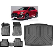 Rizline Renaut Clio 6 2025 Sonrası Uyumlu 3D Havuzlu Paspas + 3D Bagaj Havuzu Set