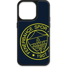 iPhone 14 Pro Uyumlu Fenerbahçe Büyük Sarı Arma Cam Lisanslı Telefon Kılıfı