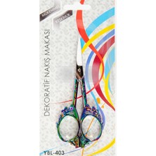 Argesco Mühendislik Nakış Makası Dekoratif Renkli Kelebek YBL-403 Model 23