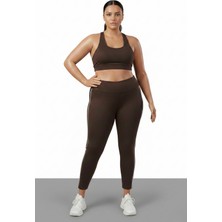 Softandbasic Kadın Dalgıc Kumaş Yanları Şeritli Geniş Paça Battal Büyük Beden Tayt  2xl-3xl-4xl-5xl-6xl