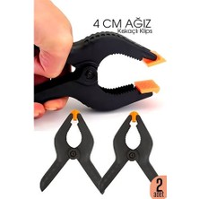 İsmiyle Al Kıskaç Klips Yaylı Işken Ce Plastik Kelepçe Güçlü Mafsallı Çene 4 Inç 4 cm Ağız