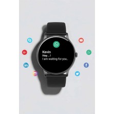 İsmiyle Al Akıllı Saat Çok Fonksiyonlu Sesli Görüşme Nfc Uyumlu Amoled Ekran