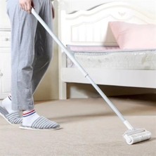 İsmiyle Al Pratik Temizlik Için Yapışkanlı Tüy Rulosu 24 cm Teleskopik Uzayabilen Saplı 2 Yedekli