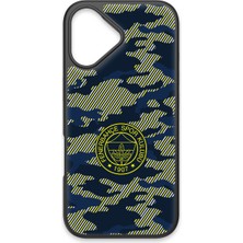 iPhone 17 Uyumlu Fenerbahçe Dijital Kamuflaj Cam Lisanslı Telefon Kılıfı