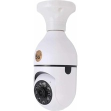 İsmiyle Al Akıllı Kamera Wifi Kamera Duylu Ampul Görünümlü 360 Derece Dönebilen Ev Kamerası