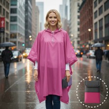 Boldy Çantalı Oversized Panço Yağmurluk - Kapüşonlu Yağmurluk - Yağmurluk Panço - Şeffaf Yağmurluk Oversize Panço - Oversize Yağmurluk