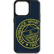 iPhone 13 Pro Uyumlu Fenerbahçe Büyük Sarı Arma Cam Lisanslı Telefon Kılıfı