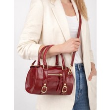 Özüm Çanta Kadın El Kol ve Omuz Çantası Bordo