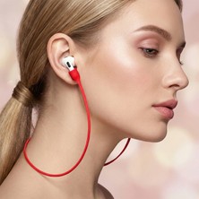 Caseonn Apple Airpods 4. Nesil / Anc Manyetik Boyun Askısı Kulaklık Tutucu Ip Kırmızı