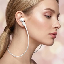 Caseonn Huawei Freebuds 7i Manyetik Boyun Askısı Kulaklık Tutucu Ip Beyaz