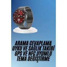 İsmiyle Al Çağrı Cevaplama Sesli Asistan Çoklu Dil Desteği 5.0 Bluetooth Akıllı Saat