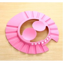 İsmiyle Al Bebek Banyo Şapkası Düğmeli Kulaklıklı Pembe