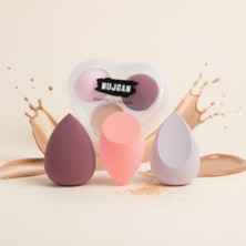 Ttt 3'lü Makyaj Süngeri Seti Kalpli Kutu