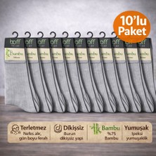 Baff Gri 10'lu Bambu Erkek Çorap