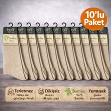 Baff Bej 10'lu Bambu Erkek Çorap