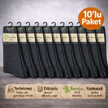 Baff Füme 10'lu Bambu Erkek Çorap