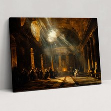 Popcas  Caravaggio Tarzı Dekoratif Tablo / Duvar Sanatı / Kanvas Duvar Tablosu