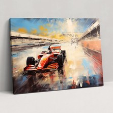 Popcas  Formula 1 Duvar Dekorasyonu - Izlenimci Resim Sofistikasyon Hayalperest Atmosfer