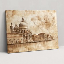 Popcas  Leonardo Da Vinci Duvar Dekorasyonu - Kanvas Tablo Sanatı