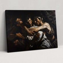 Popcas  Caravaggio Tarzı Dekoratif Tablo / Kanvas Duvar Sanatı