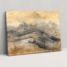 Popcas  Leonardo Da Vinci Duvar Dekorasyonu - Kanvas Tablo Manzara Çizimleri