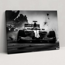 Popcas  Formula 1 Kanvas Tablo - F1 Duvar Sanatı Duvar Dekorasyonu Tarih