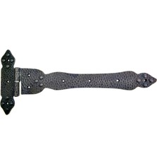 Skygo Antika Tarz Dekoratif Pirinç Kuyruklu Yönlü Dövme Menteşe - Battal, Oksit