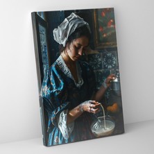 Popcas  Johannes Vermeer Duvar Sanatı - Ev Dekorasyonu Için Kanvas Tablo