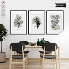 Akıllı Kağıt Statik Tutunma Özellikli Tablo - Poster Çiçek (Model- 31)