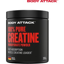 Body Attack 100% Pure Creatine Monohydrate Powder 300 gr Aromasız - 88 Servis