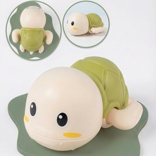 Circle Toys Kurmalı Kaplumbağa Bebek Banyo Oyuncağı – Suda Yüzen, Su Oyuncağı - Yeşil Kaplumbağa
