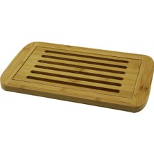 İsmiyle Al Izgaralı - Hazneli  Ahşap Bambu Kesim Panosu  21X36CM