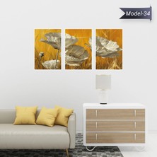 Akıllı Kağıt Statik Tutunma Özellikli Tablo - Poster Çiçek (Model- 34)