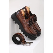 Faruk Balkanas Kevin Model Özel Tasarım Hakiki Kroko Deri Casual Ayakkabı