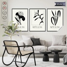 Akıllı Kağıt Statik Tutunma Özellikli Tablo - Poster Çiçek (Model- 53)