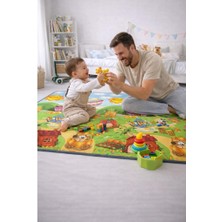 Gulz Bebebao Alfabeli Çiftlik Macerası ile Alfabe & Sayı Yol Macerası Oyun Matı 200X140X1 cm
