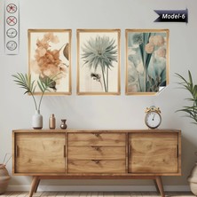 Akıllı Kağıt Statik Tutunma Özellikli Tablo - Poster Çiçek (Model- 6)