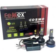 Femex Volkswagen Caddy 2003-2010 Uzun Far LED Cosmo Plus H1