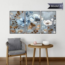 Akıllı Kağıt Statik Tutunma Özellikli Tablo - Poster Çiçek (Model- 37)