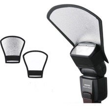 Tepe Kafa Flash Flaş Için Yansıtıcı 2 In 1 Softbox Canon Nikon Sony Yongnuo Pixel Godox Vb