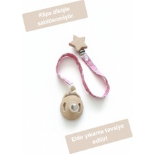 A&D Handmade Ahşap Klispsli Bebek Emzik Askısı