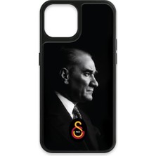 iPhone 14 Uyumlu Galatasaray Büyük Atatürk Cam Lisanslı Telefon Kılıfı